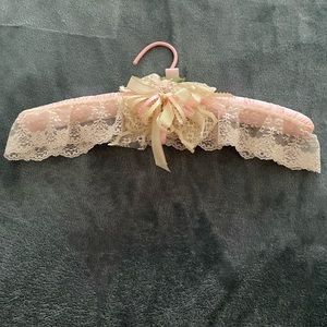 Beautiful pink and lace hanger
